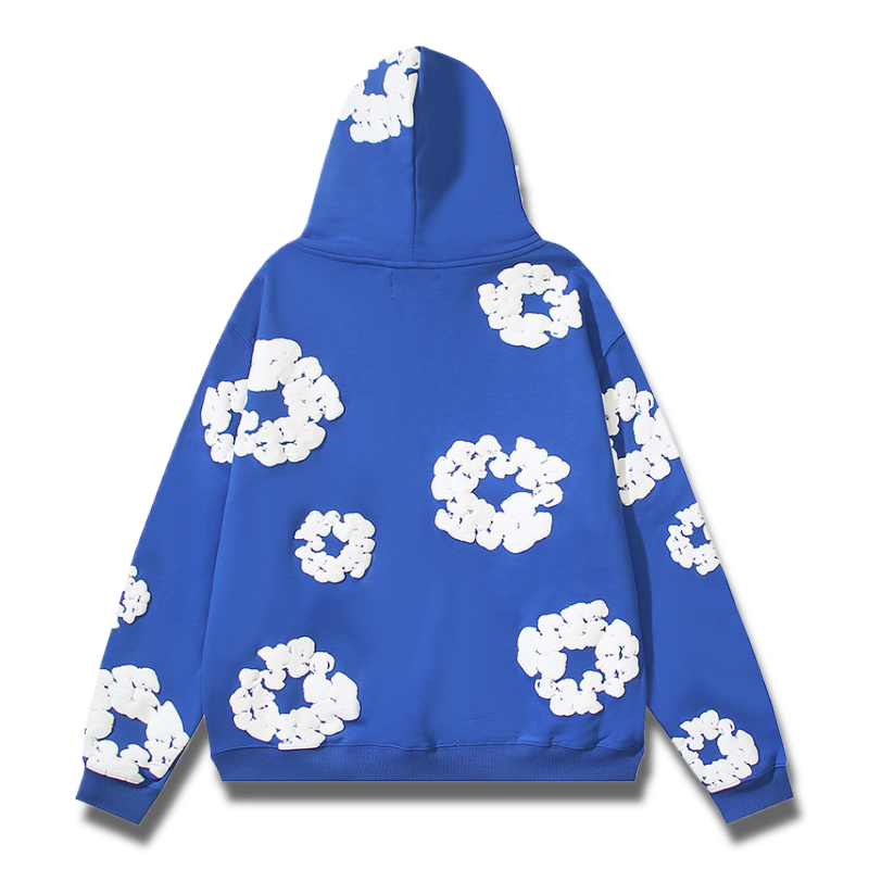 Denim Tears Cotton Wreath Hoodie – Blue