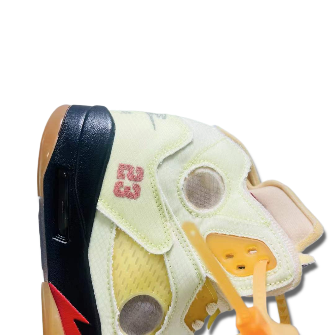 OFF-WHITE x Air Jordan 5 Retro SP “Sail