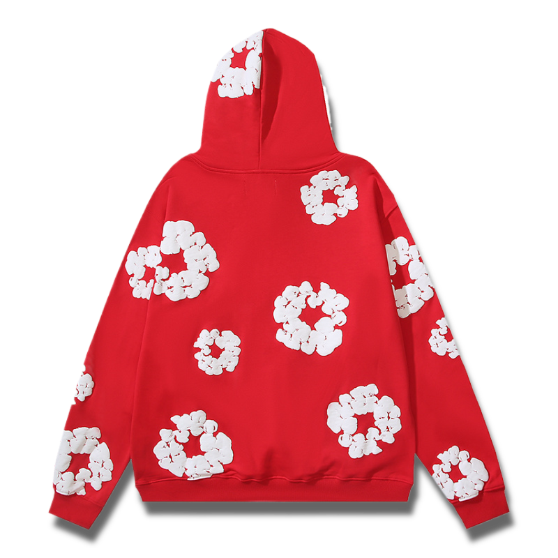 Denim Tears Cotton Wreath Hoodie – Red