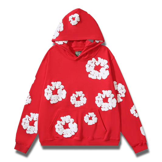 Denim Tears Cotton Wreath Hoodie – Red