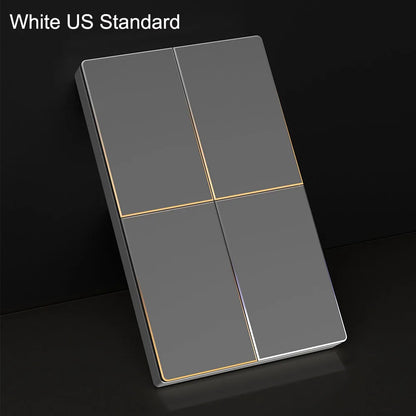 AVATTO Tuya WiFi Smart Light Switch US Standard 1/2/3/4 Gang Push Button Switch With Ambient Light Work for Alexa Google Home