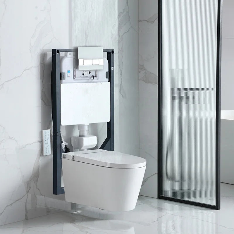New Design ECO Toilet Bowl Set Bathroom Intelligent Ceramic Rimless Wall Hung Smart Toilet