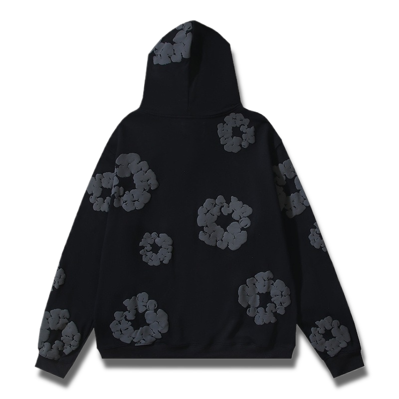Denim Tears Cotton Wreath Hoodie – Black