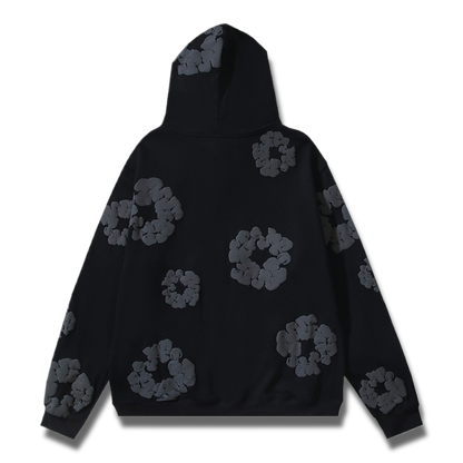 Denim Tears Cotton Wreath Hoodie – Black