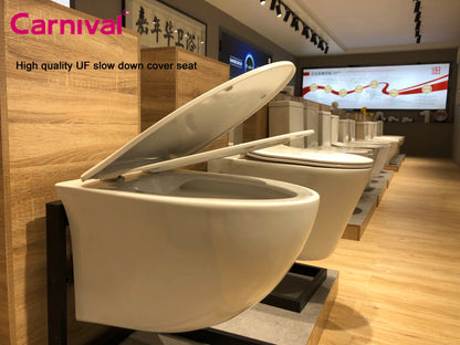 China Supplier European Senior Style Wall Hung Toilet Bathroom Ceramic Hidden Water Tank Wall Mounted Toilet Commode