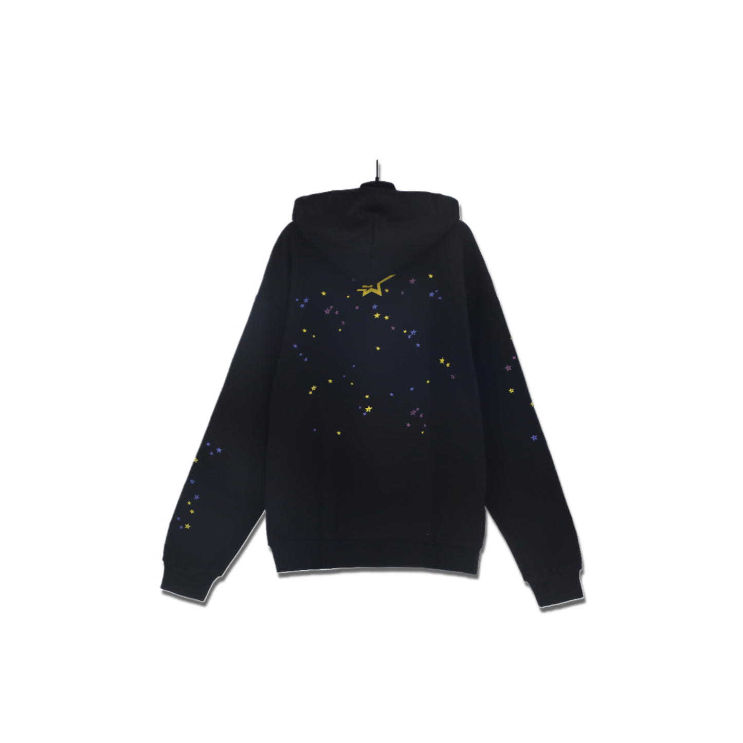 sp5der hoodie black in pink