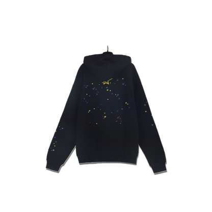 sp5der hoodie black in pink