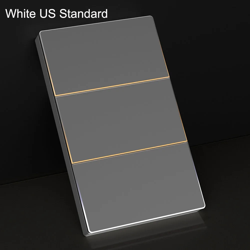 AVATTO Tuya WiFi Smart Light Switch US Standard 1/2/3/4 Gang Push Button Switch With Ambient Light Work for Alexa Google Home