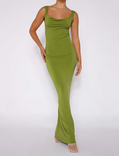 Backless Slim Fit Hip Spaghetti Straps Dress