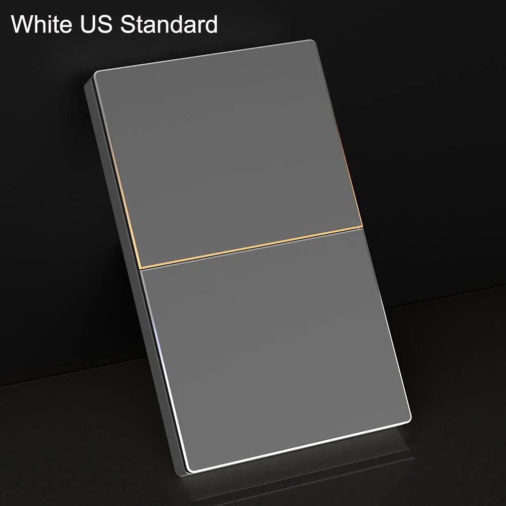 AVATTO Tuya WiFi Smart Light Switch US Standard 1/2/3/4 Gang Push Button Switch With Ambient Light Work for Alexa Google Home