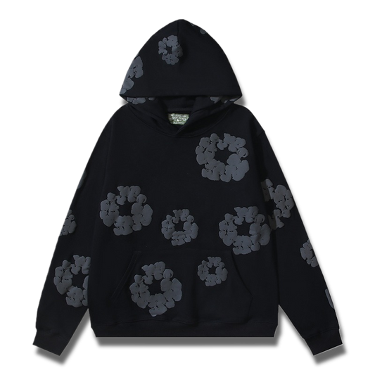 Denim Tears Cotton Wreath Hoodie – Black