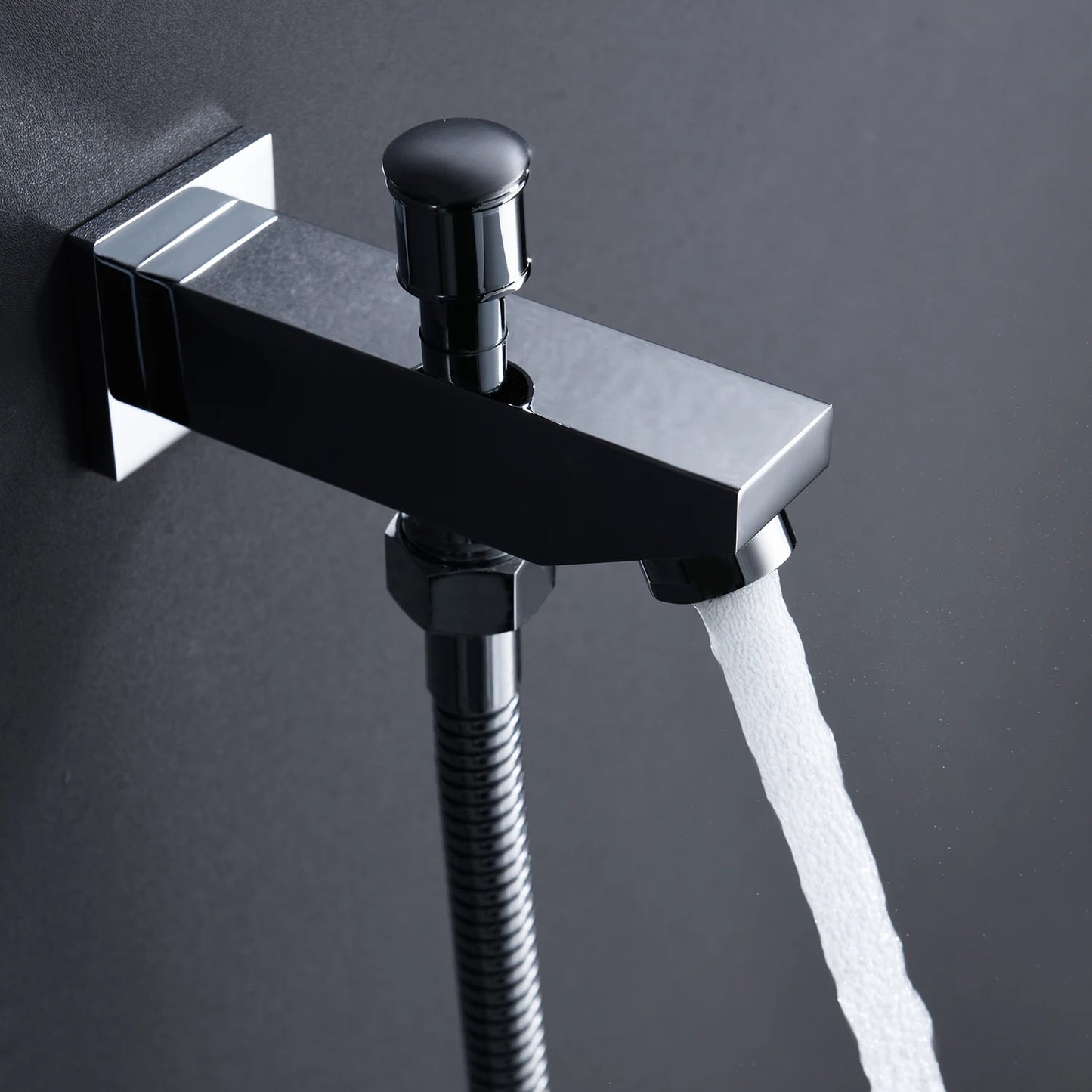 Luxury 580*380mm Ceiling Rain Waterfall Mist Led Shower Set 5 Function Thermostatic Music Shower Mixer