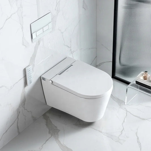 New Design ECO Toilet Bowl Set Bathroom Intelligent Ceramic Rimless Wall Hung Smart Toilet